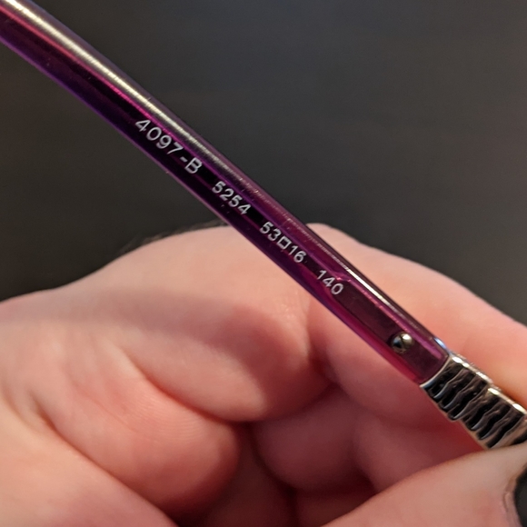 EUC Bvlgari 4097-B 5254 Purple Women's Eyeglasses - Picture 10 of 10